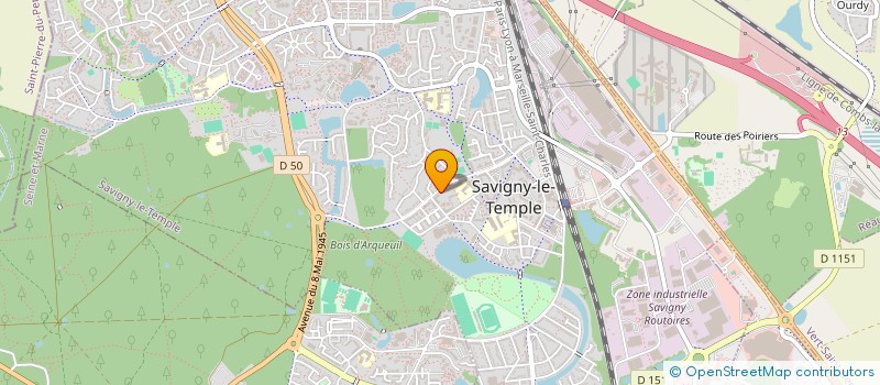 localisation de l'entreprise MONSIEUR FABIEN BYRON  SAVIGNY-LE-TEMPLE