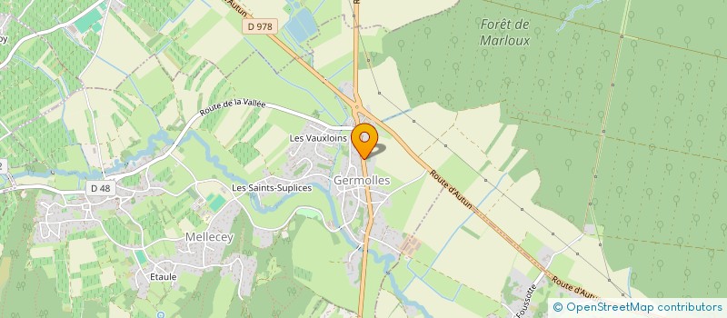 localisation de l'entreprise MONSIEUR FABIEN CAILLOT  MELLECEY