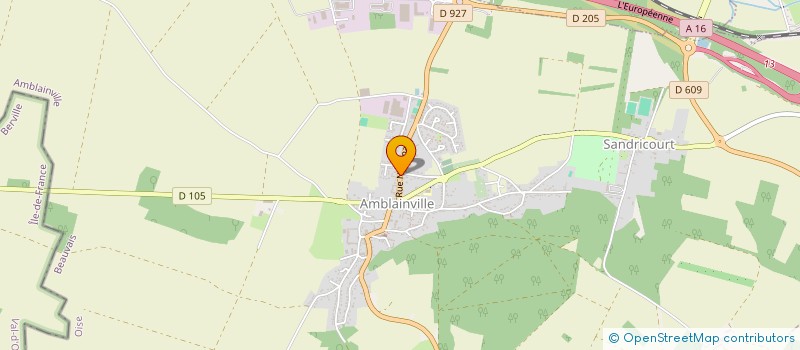 localisation de l'entreprise MONSIEUR FABIEN CALCAVECHIA  AMBLAINVILLE