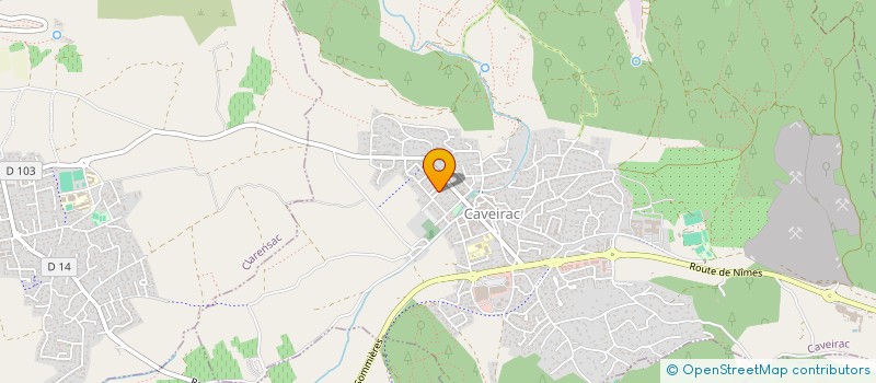 localisation de l'entreprise MONSIEUR FABIEN CALVINI  CAVEIRAC