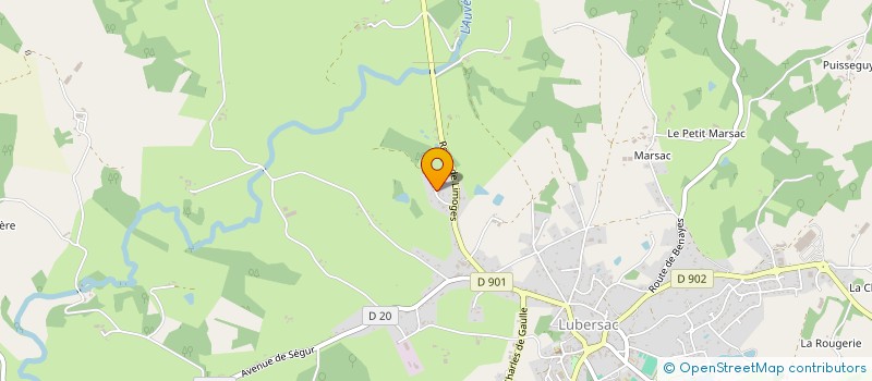 localisation de l'entreprise MONSIEUR FABIEN CAMARA DIT PINTO  LUBERSAC