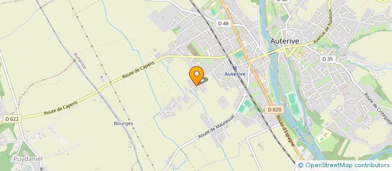 localisation de l'entreprise MONSIEUR FABIEN CANAL  AUTERIVE