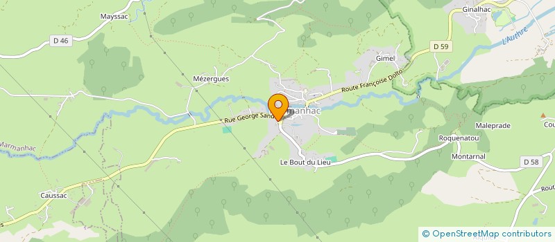 localisation de l'entreprise MONSIEUR FABIEN CANCHES à MARMANHAC