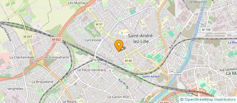 localisation de l'entreprise MONSIEUR FABIEN CARBONNIER à SAINT-ANDRE-LEZ-LILLE