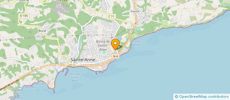 localisation de l'entreprise MONSIEUR FABIEN CARLE  SAINTE-ANNE