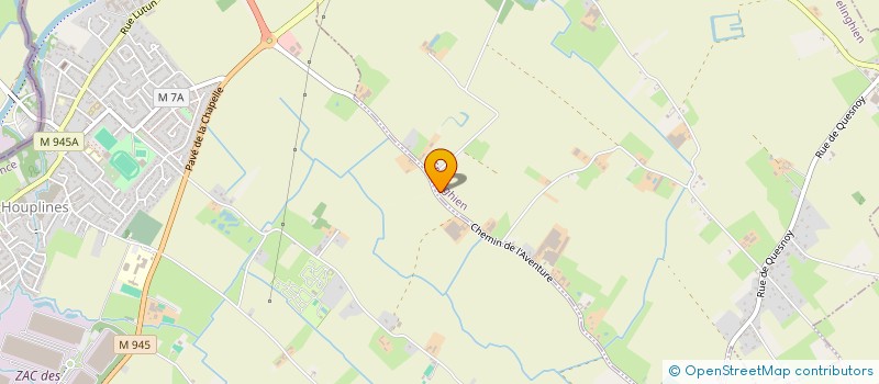 localisation de l'entreprise MONSIEUR FABIEN CARLIER  HOUPLINES