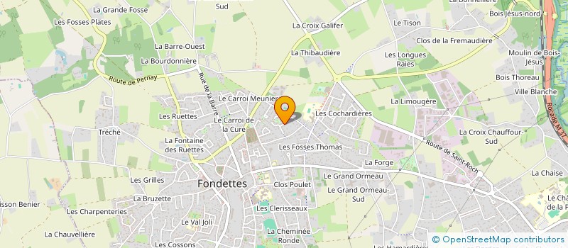 localisation de l'entreprise MONSIEUR FABIEN CAROFF  FONDETTES