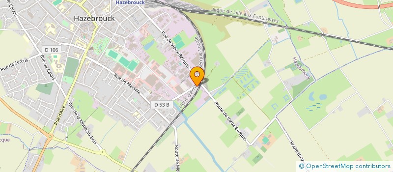 localisation de l'entreprise MONSIEUR FABIEN CARON à HAZEBROUCK