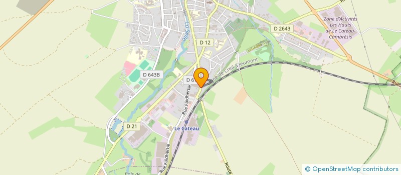 localisation de l'entreprise MONSIEUR FABIEN CARPENTIER RUELLE  LE CATEAU-CAMBRESIS