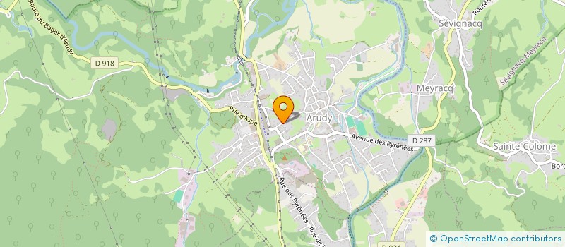 localisation de l'entreprise MONSIEUR FABIEN CARRIORBE à ARUDY