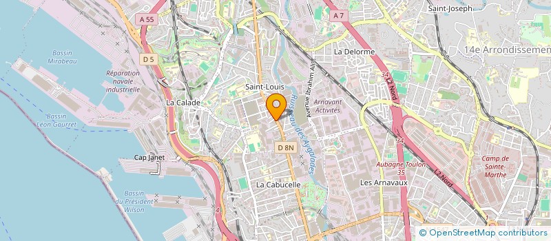 localisation de l'entreprise MONSIEUR FABIEN CARUGE à MARSEILLE