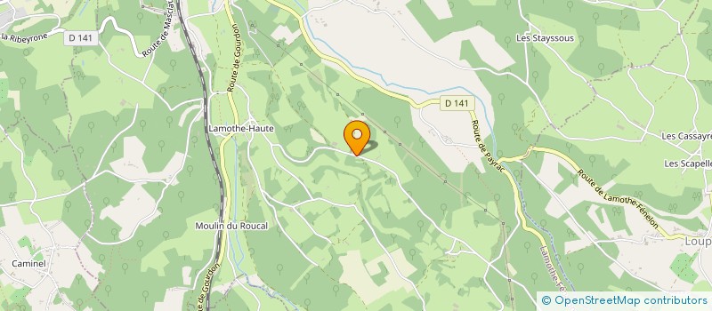 localisation de l'entreprise MONSIEUR FABIEN CASTANET  LAMOTHE-FENELON