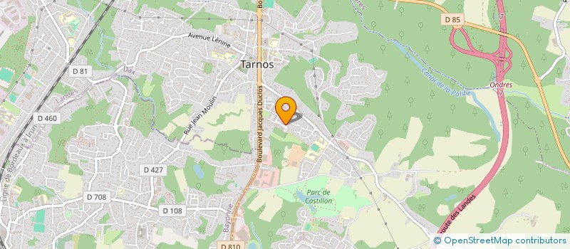 localisation de l'entreprise MONSIEUR FABIEN CASTILLO  TARNOS