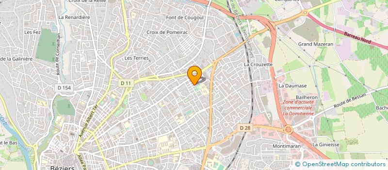 localisation de l'entreprise MONSIEUR FABIEN CASTIONI à BEZIERS