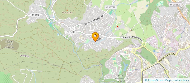 localisation de l'entreprise MONSIEUR FABIEN CAUSSE  GRABELS