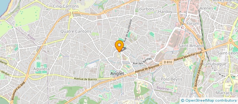 localisation de l'entreprise MONSIEUR FABIEN CAYERE à ANGLET