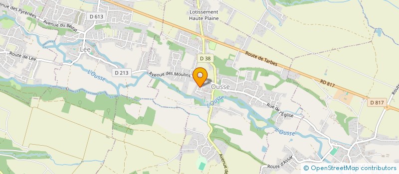 localisation de l'entreprise MONSIEUR FABIEN CAZENAVE-TAPIE  OUSSE