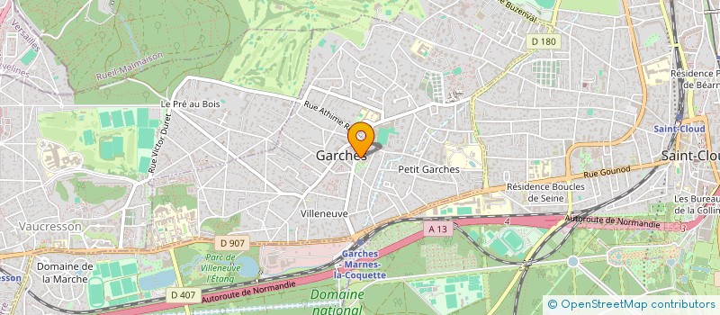 localisation de l'entreprise MONSIEUR FABIEN CERUTTI à GARCHES