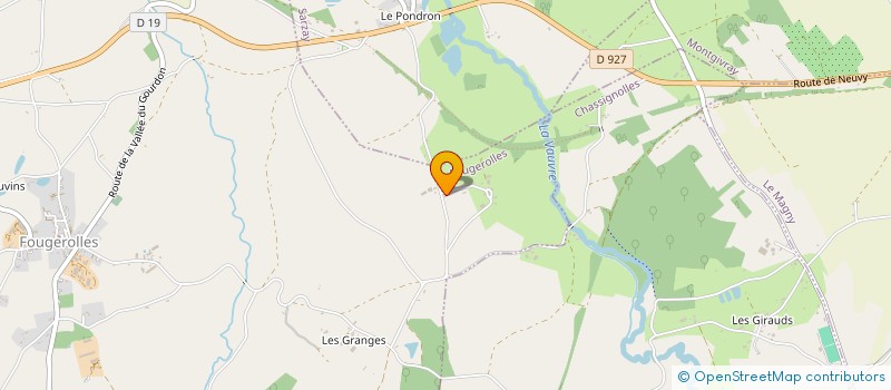 localisation de l'entreprise MONSIEUR FABIEN CHAIZY à SARZAY