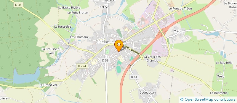 localisation de l'entreprise MONSIEUR FABIEN CHAMBEURLANT à PLELAN-LE-GRAND
