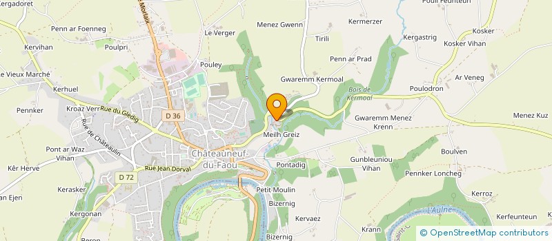 localisation de l'entreprise MONSIEUR FABIEN CHANGENOT à CHATEAUNEUF-DU-FAOU