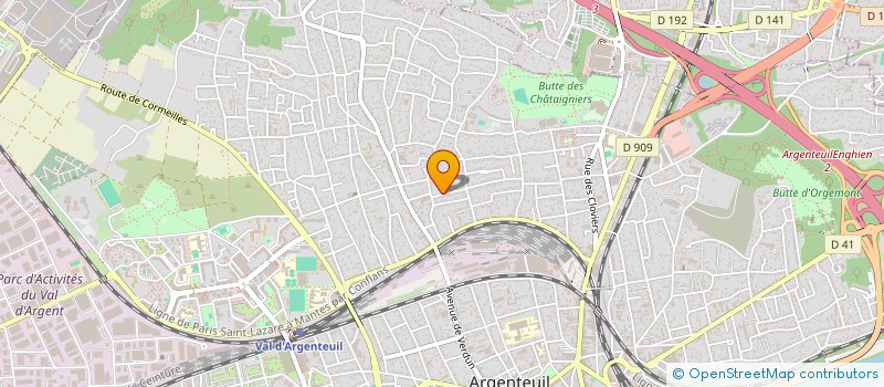 localisation de l'entreprise MONSIEUR FABIEN CHAPELLE  ARGENTEUIL