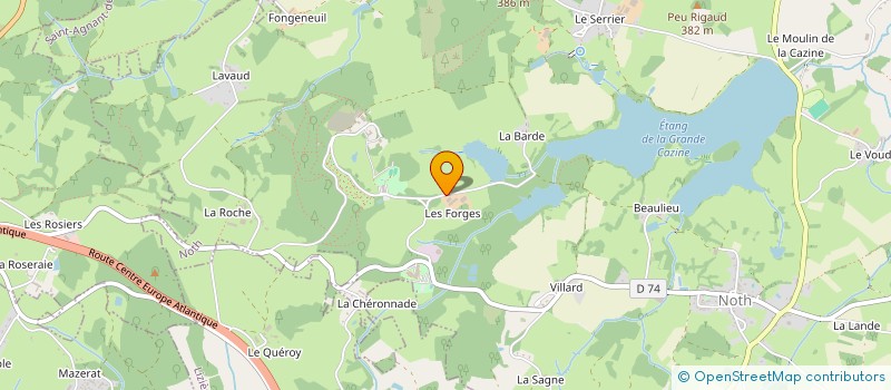 localisation de l'entreprise MONSIEUR FABIEN CHARLIER à SAINT-MAURICE-LA-SOUTERRAINE