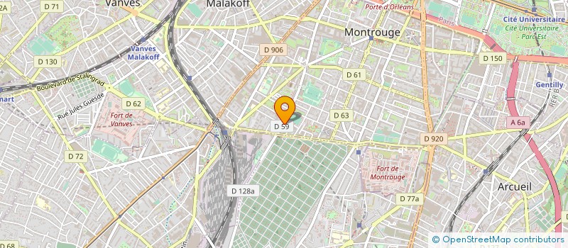 localisation de l'entreprise MONSIEUR FABIEN CHARREYRE  MONTROUGE