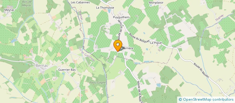 localisation de l'entreprise MONSIEUR FABIEN CHARRON  THENAC