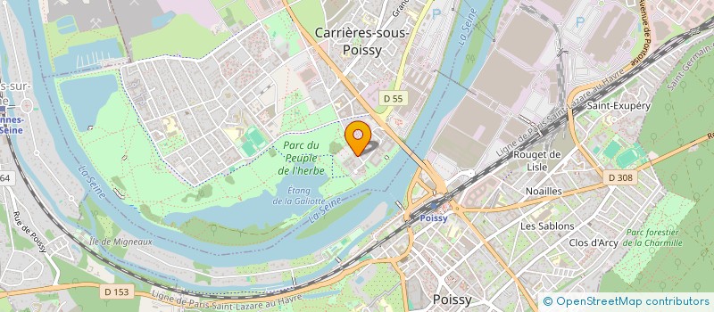 localisation de l'entreprise MONSIEUR FABIEN CHATELAIN  CARRIERES-SOUS-POISSY