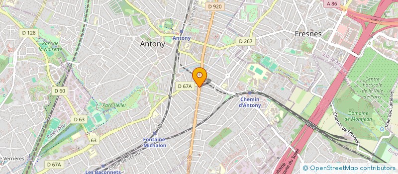 localisation de l'entreprise MONSIEUR FABIEN CHATELIER à ANTONY