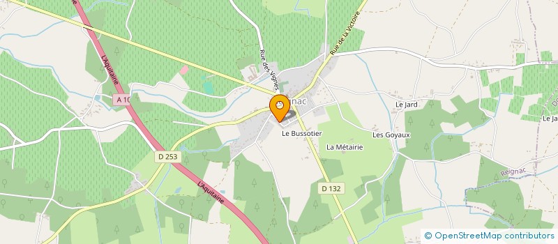 localisation de l'entreprise MONSIEUR FABIEN CHAUMET à REIGNAC