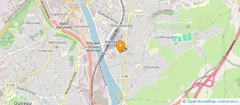 localisation de l'entreprise MONSIEUR FABIEN CHAUSSOY à BOULOGNE-SUR-MER