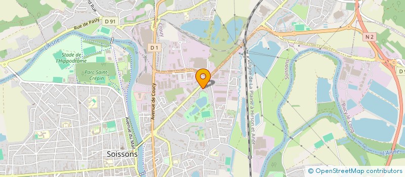localisation de l'entreprise MONSIEUR FABIEN CHAUVEAU à SOISSONS