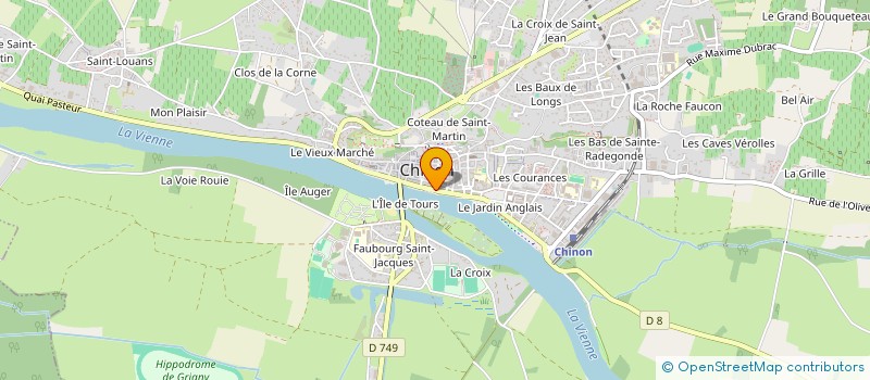 localisation de l'entreprise MONSIEUR FABIEN CHAUVELIN  CHINON