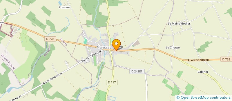 localisation de l'entreprise MONSIEUR FABIEN CHAUVET  NANCRAS