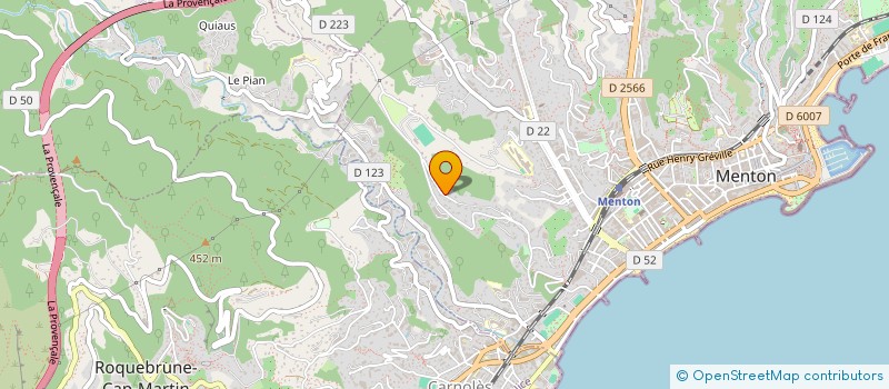 localisation de l'entreprise MONSIEUR FABIEN CHENIER  MENTON