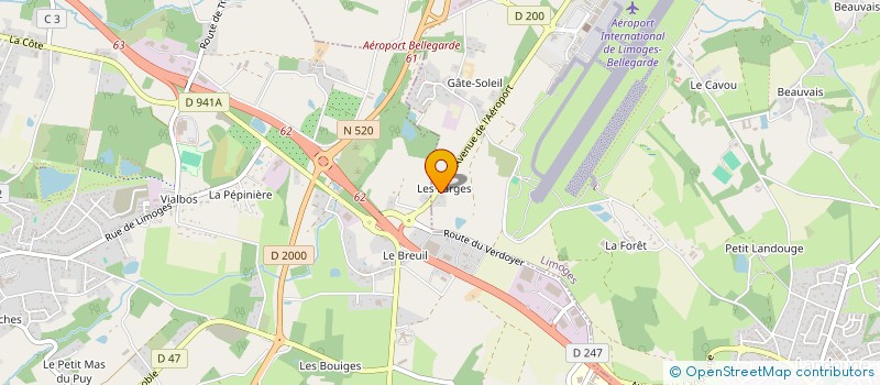 localisation de l'entreprise MONSIEUR FABIEN CHETIF à LIMOGES