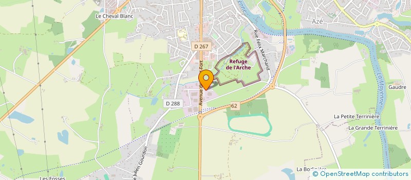 localisation de l'entreprise MONSIEUR FABIEN CHEVASUS  CHATEAU-GONTIER-SUR-MAYENNE