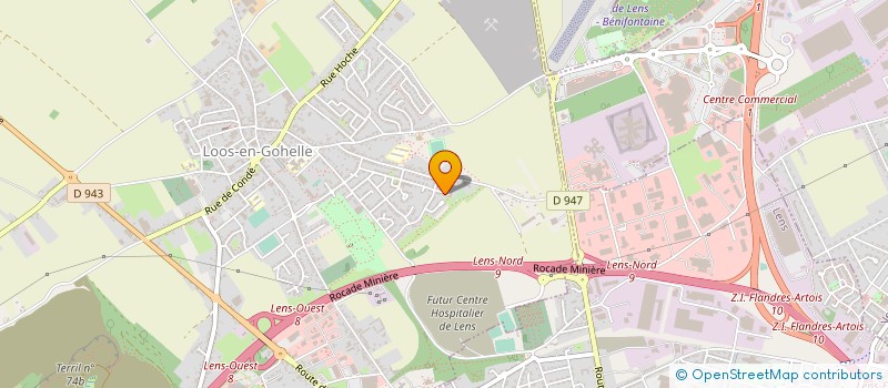 localisation de l'entreprise MONSIEUR FABIEN CHOPIN  LOOS-EN-GOHELLE