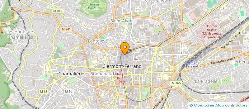 localisation de l'entreprise MONSIEUR FABIEN CIMETIERE à CLERMONT-FERRAND