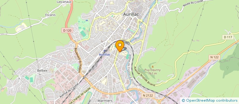 localisation de l'entreprise MONSIEUR FABIEN CIVEL à AURILLAC