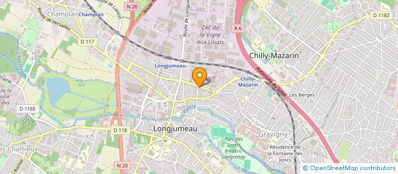 localisation de l'entreprise MONSIEUR FABIEN CLAIRET à LONGJUMEAU
