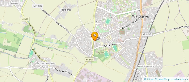 localisation de l'entreprise MONSIEUR FABIEN CLAUX  WATTIGNIES