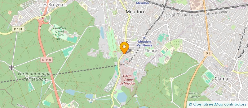 localisation de l'entreprise MONSIEUR FABIEN CLAVEL à MEUDON