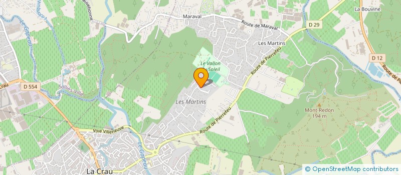 localisation de l'entreprise MONSIEUR FABIEN CLAVREUL  LA CRAU