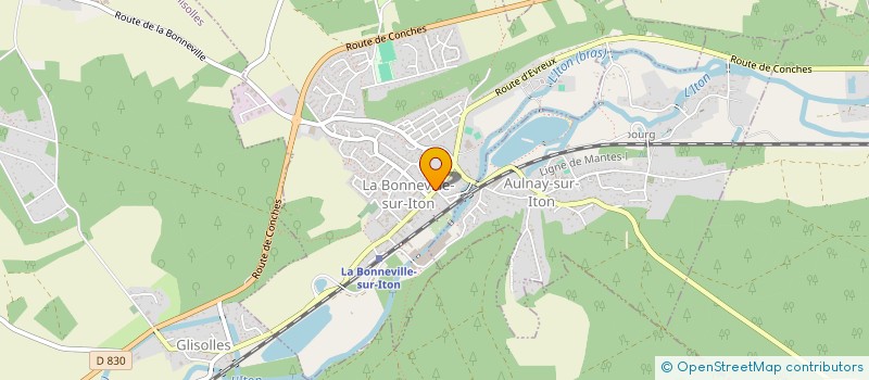 localisation de l'entreprise MONSIEUR FABIEN CLEMENT  LA BONNEVILLE-SUR-ITON