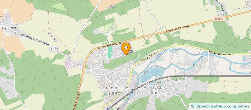 localisation de l'entreprise MONSIEUR FABIEN CLERET  LA BONNEVILLE-SUR-ITON