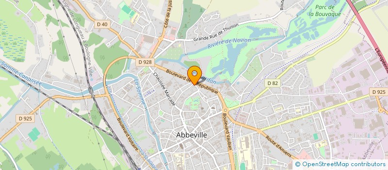 localisation de l'entreprise MONSIEUR FABIEN CLOUET à ABBEVILLE