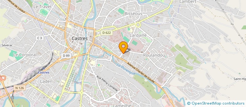 localisation de l'entreprise MONSIEUR FABIEN CLUZEL  CASTRES